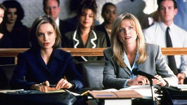 The navy blue blazer from Ally McBeal (Calista Flockhart) in Ally McBeal