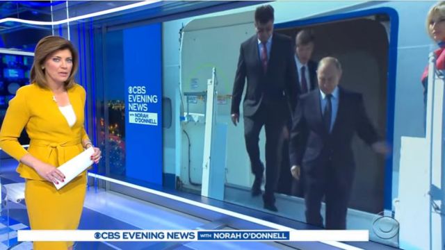 New York & Company gilet Jaune porté par Norah O'Donnell sur CBS Evening News, le 20 février 2020