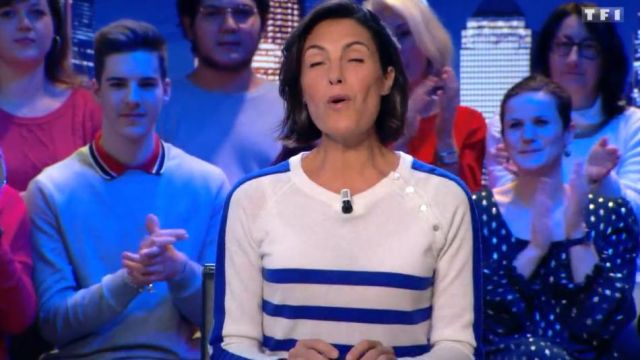 Pull mariniere de Alessandra Sublet dans C'est Canteloup