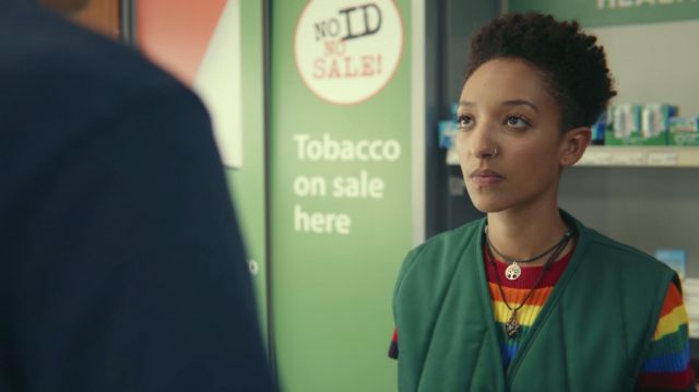 Rainbow Top worn by Ola Nyman (Patricia Allison) in Sex Education (S01E08)