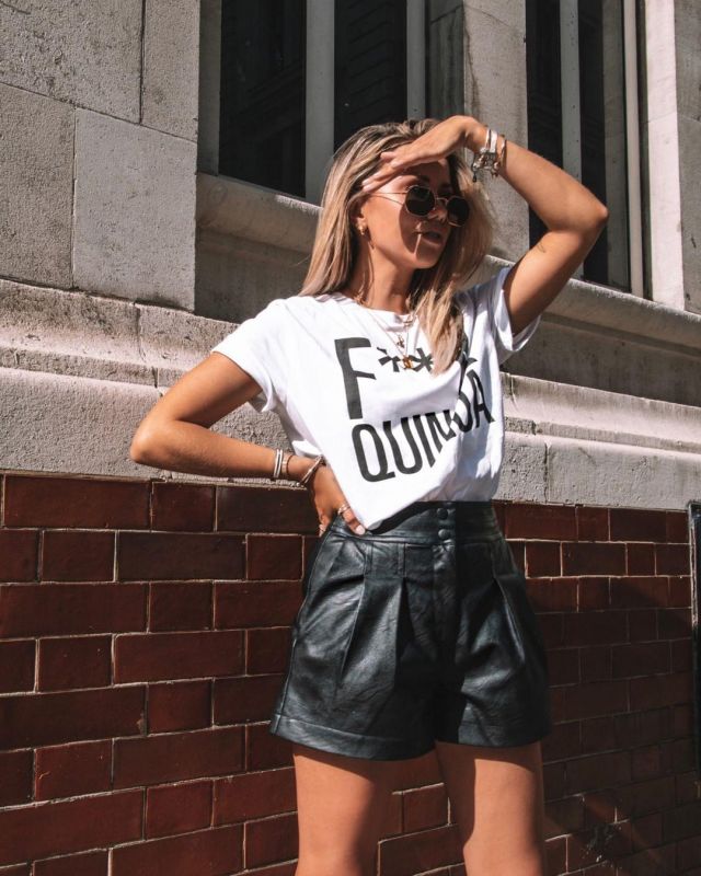 leather shorts instagram
