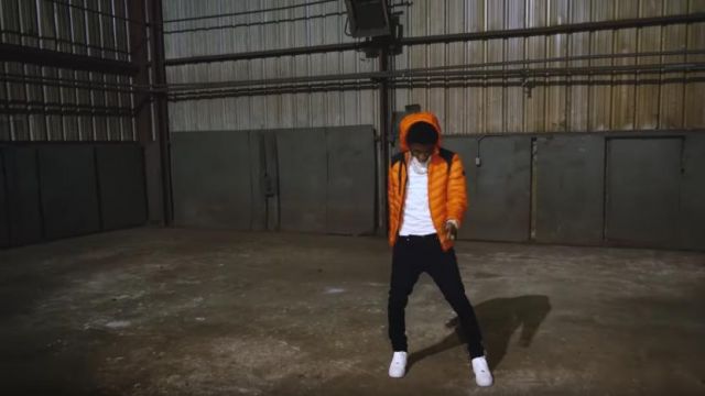 Louis Vuitton Orange Allover Graffiti Logo Jacket worn by YoungBoy Never  Broke Again in Testimony [Official Video Music]
