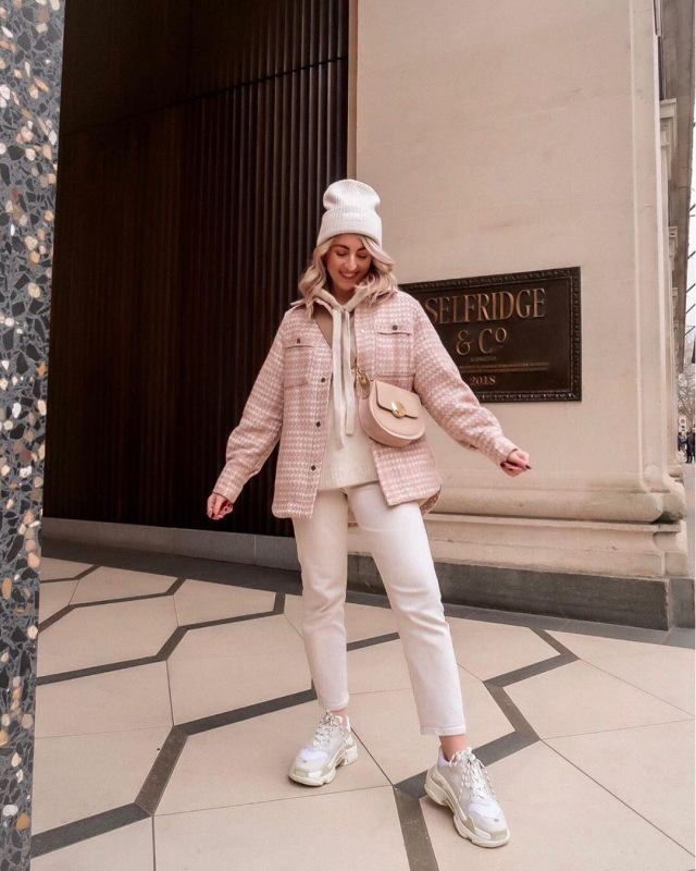 Ankle Jeans White of Katie Peake on the Instagram account @ thesilvermermaidxo | Spotern