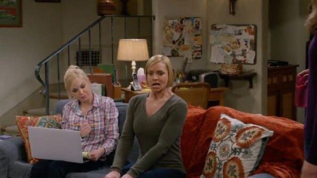 La chemise à carreaux Lucky Brand de Christy (Anna Faris) dans Mom (S07E16)