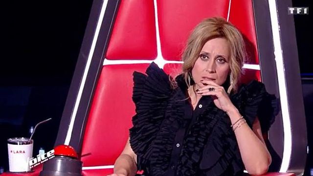 The combination black tiered Workshop UNTTLD worn by Lara Fabian in The Voice 2020
