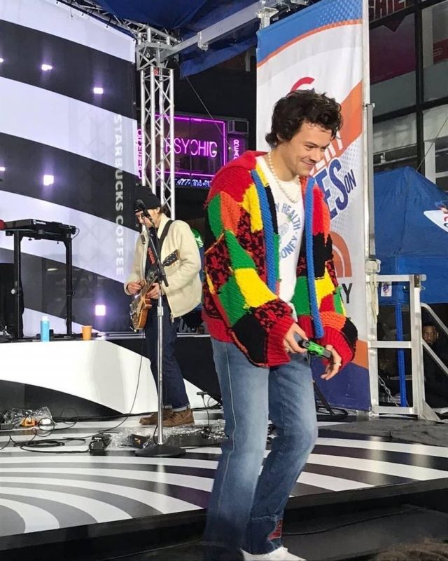 Denim Trousers worn by  Harry Styles The Today Show Soundcheck February 26, 2020