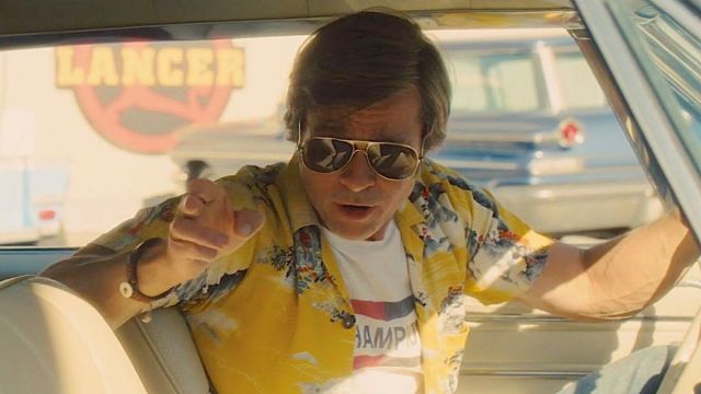 Ray Ban AVIATOR CLASSIC portées par Cliff Booth (Brad Pitt) dans le film Once Upon a Time… in Hollywood