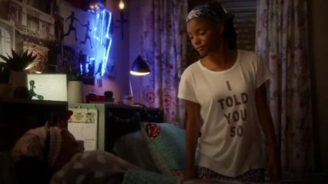 The Boxy T-Shirt worn by Sky Forster (Halle Bailey) in grown-ish Season 3 Episode 7