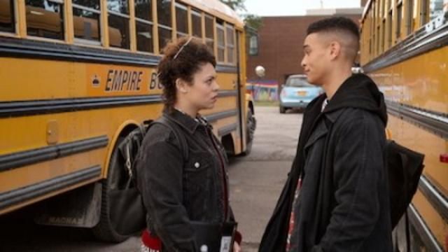 Backpack black Rains of Geoff Allen (Gabriel Darku) in October Faction (S01E03)