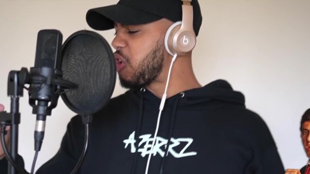 Gold Beats Dr Dre headphones of Azerrz in Hit Rap Songs in Voice Impressions 2! | M**der On My Mind, Space Cadet, Act Up + More!