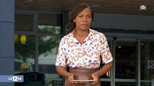 Camisa estampada de Kareen Guiock en Le 12:45