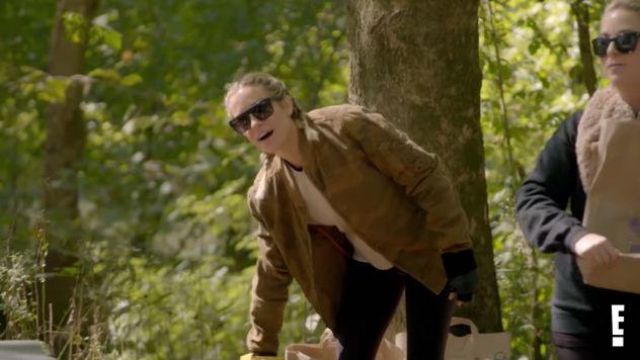 Brown Camo Bomber Jack­et worn by Kristin Cavallari in Very Cavallari Season 3 Episode 8