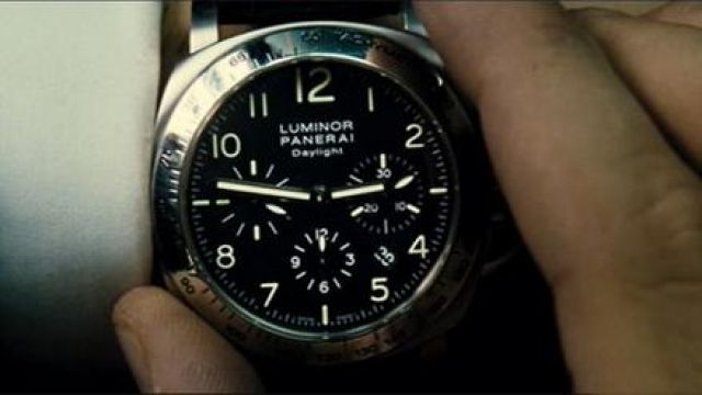 The watch Panerai Luminor Chrono Daylight (PAM 196), driven by Frank Martin (Jason Statham) in The Transporter 2