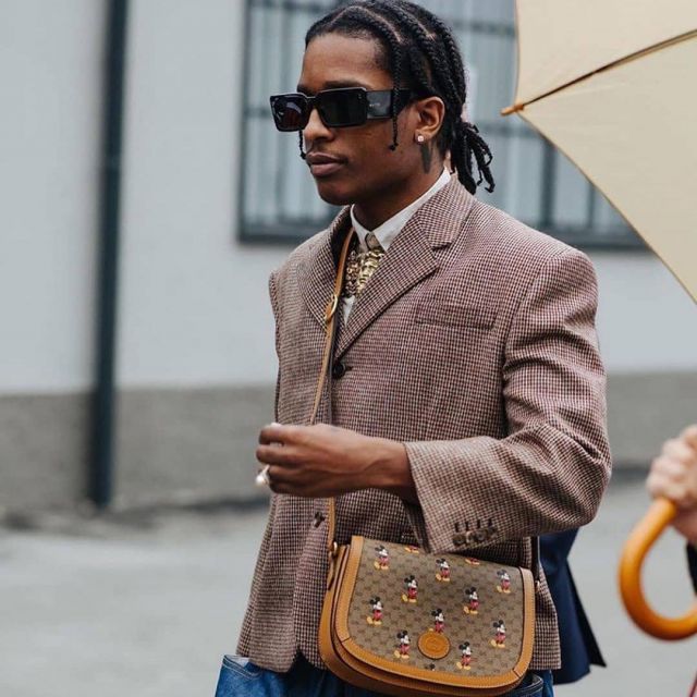Les lunettes de soleil portées par ASAP Rocky sur le compte Instagram de @_sheloveskaranja_