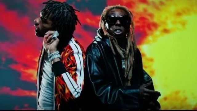 Gucci Black Over­sized Sun­glass­es of Lil Wayne in the music video Lil Baby Feat. Lil Wayne - Forever (Official Video)