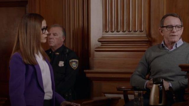 Purple Blazer worn by Amanda Doherty (Victoria Cartagena) in Almost Family Season 1 Episode 12