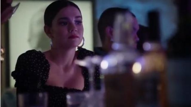 Pol­ka Dot Shirred Top worn by Callie Adams Foster (Maia Mitchell) in Good Trouble Season 2 Episode 18