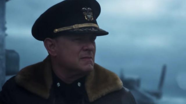 Sheepskin Leather Bomber Jacket of Commander Ernest Krause (Tom Hanks) in Greyhound