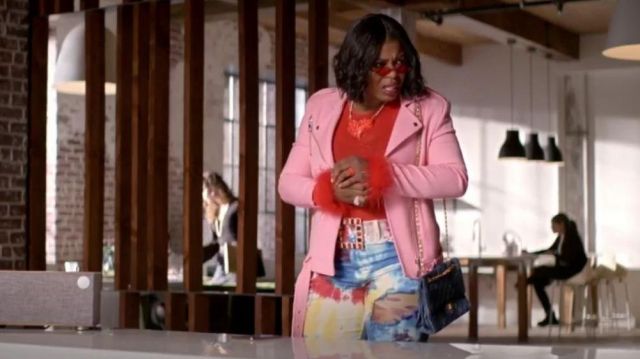 Tie Dye Ripped Jeans portés par Porsha (Ta'Rhonda Jones) dans l'Empire Saison 6 Épisode 11