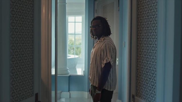 ENFANTS RICHES DÉPRIMÉS white shirt worn by Gunna in the YouTube video Gunna - Wunna