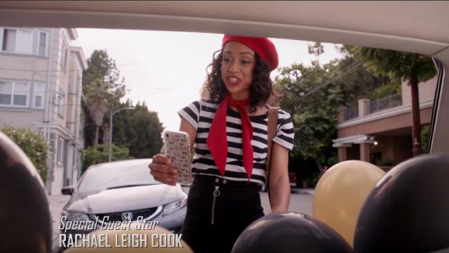 Black White Striped Shirt worn by Liza Koshy in the YouTube video S2E9 ...