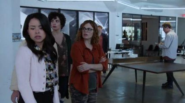 Print­ed Blouse worn by Mariana Adams Foster (Cierra Ramirez) in Good Trouble Season 2 Episode 18