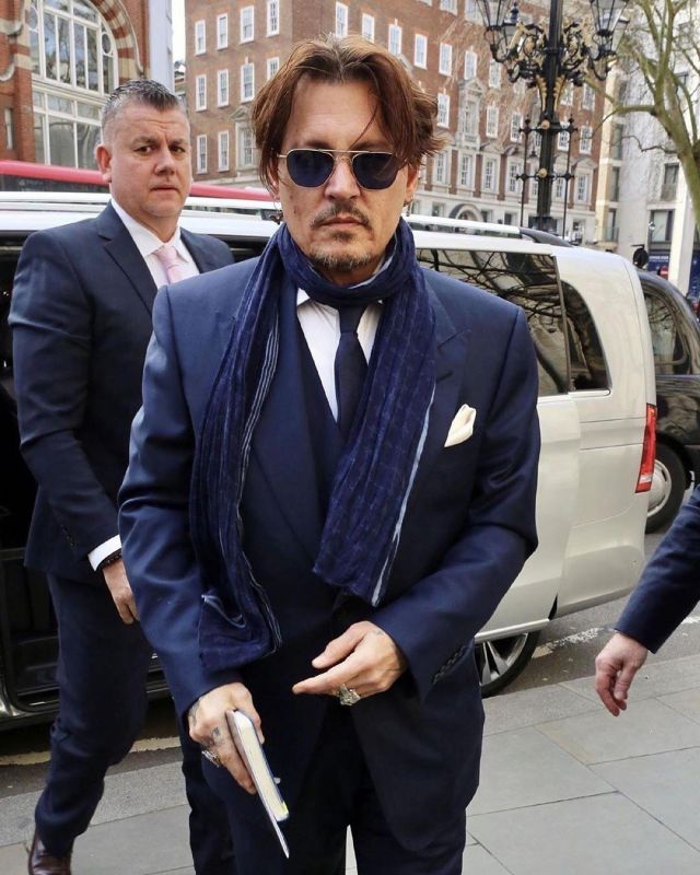 Randolph Aviator Sunglasses Worn By Johnny Depp London February 26 2020 Spotern