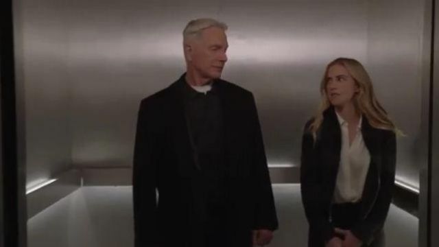 White Blouse worn by Ellie Bishop (Emily Wickersham) in NCIS Season 17 Episode 17