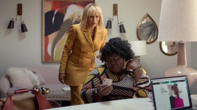 Yellow Mustard Trousers worn by Giselle (Nicole Ari Parker) in Empire Season 6 Episode 12