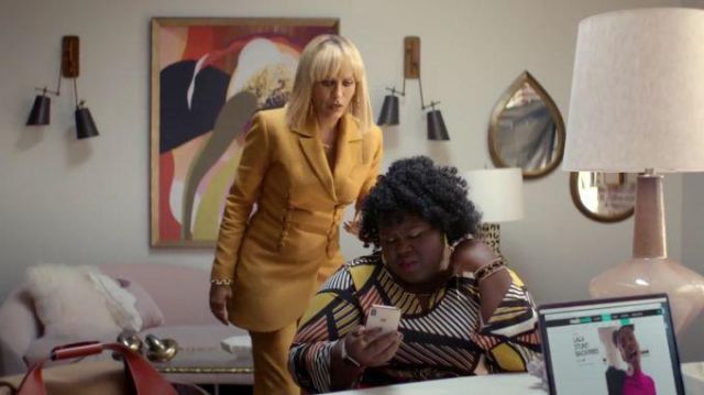 Bouton jaune de Détails Blazer porté par Giselle (Nicole Ari Parker) dans l'Empire Saison 6 Épisode 12