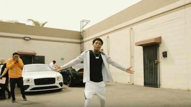 Polo ralph lauren Slim Fit Crew Black SM worn by YoungBoy Never Broke Again in the music video YoungBoy Never Broke Again - Drop'em [Official Music Video]
