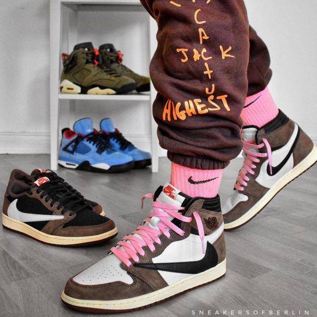 Jordan 1 Retro Higt Travis Scott Travis Scott on the account Instagram of @lesitedelasneaker