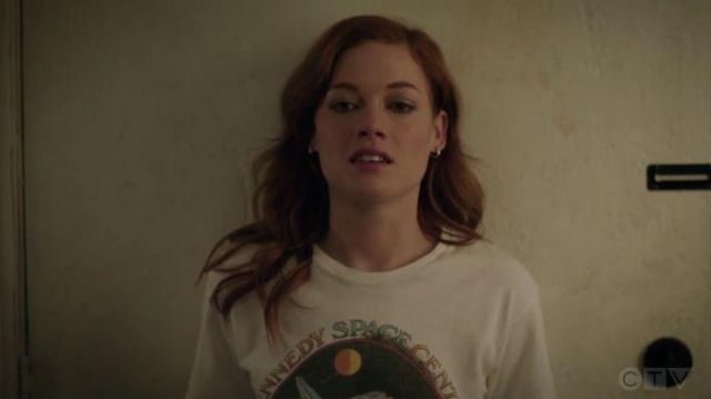 White NASA Tee worn by Zoey (Jane Levy) in Zoey's Extraordinary Playlist Season 1 Episode 6