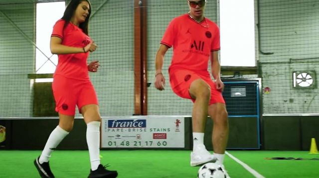 Le short Nike du PSG porté par Dinor Rdt dans son clip Minimum feat. Naza