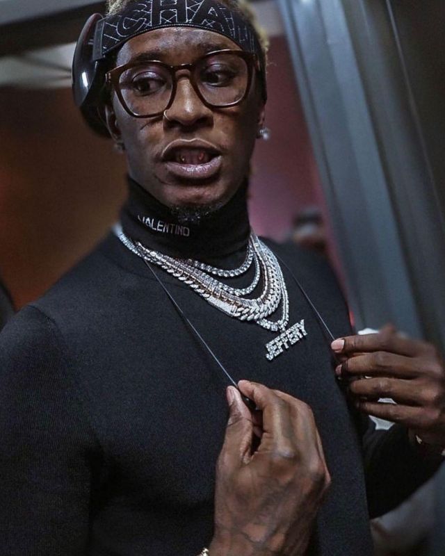 The turtleneck of Young Thug on the account Instagram of @youngthug
