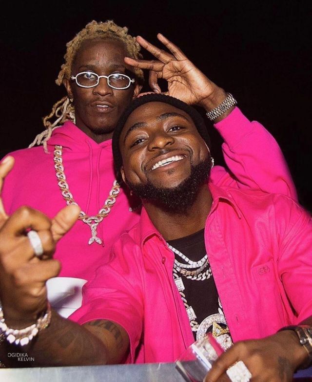 Le hoodie rose de Young Thug sur le compte Instagram de @youngthug