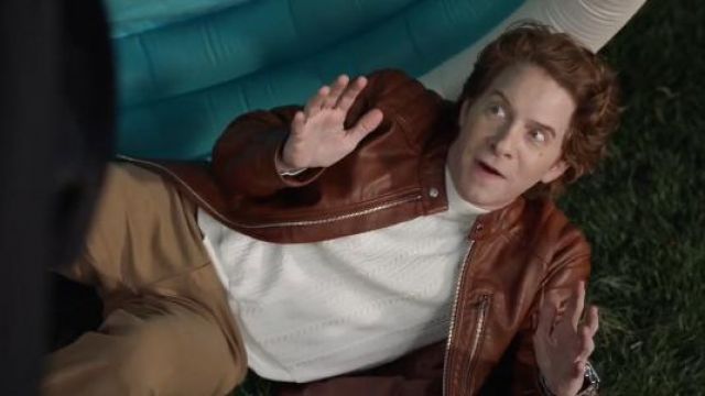 Leather jacket worn by Jordan Neil (Seth Green) in The Rookie Season 2 Episode 15