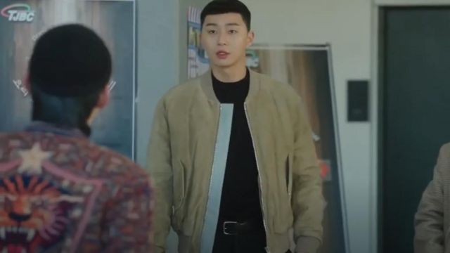 Suede Bomber Jacket worn by Park Sae Ro Yi (Park Seo-joon) in Itaewon Class Season 1 Episode 12