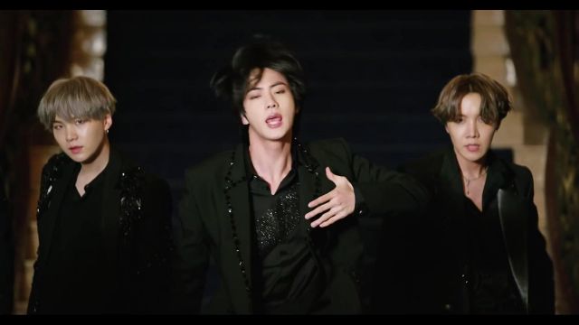 Black Shirt worn by Jin in BTS (방탄소년단) 'Black Swan' Official MV