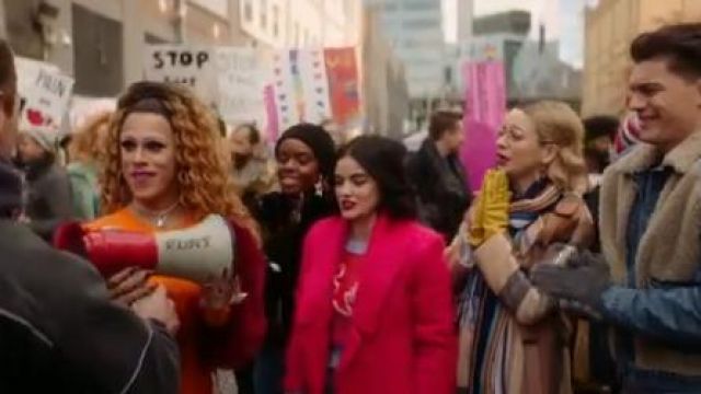 Pink Coat worn by Katy Keene (Lucy Hale) in Katy Keene Season 1 Episode 8
