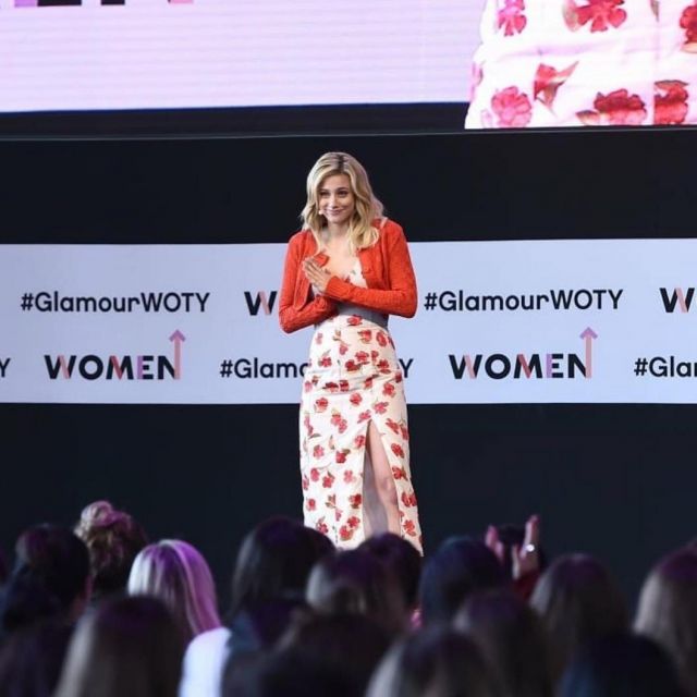 Altuzarra Floral Dress worn by Lili Reinhart for Glamour Women of the Year Awards Event