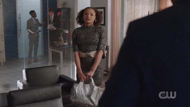 Silver Studded Bag worn by Vanessa (Jade Payton) in Dynasty (Season 3)