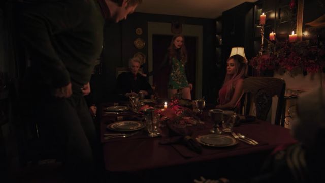 Green dress worn by Cheryl Blossom (Madelaine Petsch) in Riverdale (S04E07)