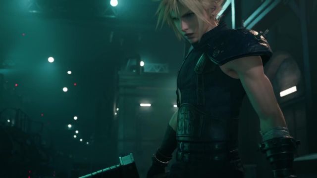 Cloud Strife Cosplay Costume worn by Cloud Strife in the YouTube video FINAL FANTASY VII REMAKE - Opening Movie