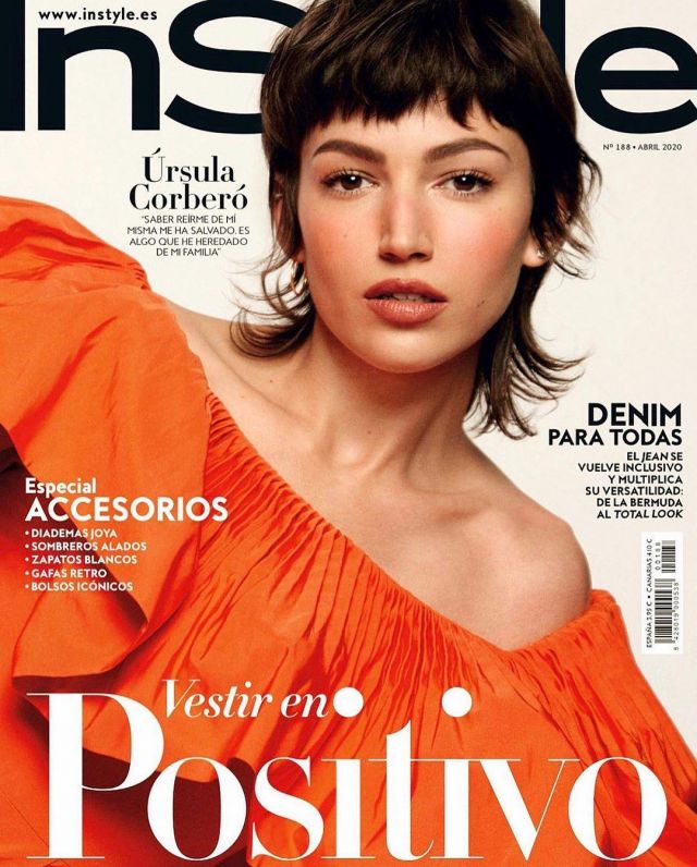 The ruffled dress orange Úrsula Corberó on the cover of the magazine ...