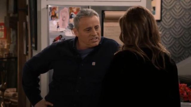 Navy Blue Long Sleeve Shirt worn by Adam Burns (Matt LeBlanc) in Man with a Plan Season 4 Episode 1