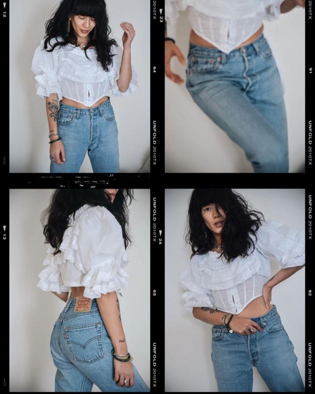 El top blanco que lució Leeloo en su cuenta de Instagram @dressingleeloo