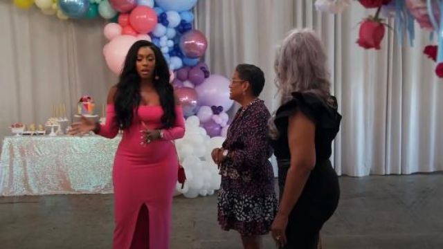 Off The Shoul­der Maxi Dress worn by Porsha Williams  in The Real Housewives of Atlanta Season 12 Episode 20