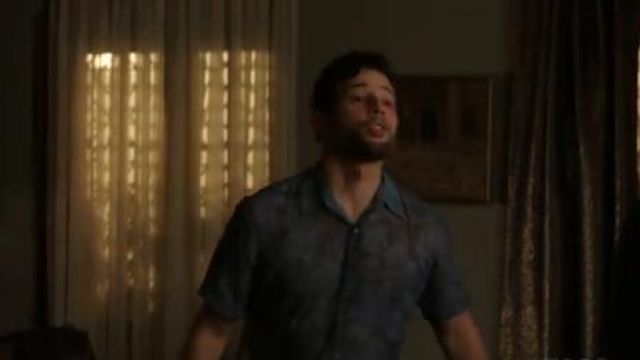 Blue Sheer Shirt worn by Sam Jones (Rafael de la Fuente) in Dynasty Season 3 Episode 16