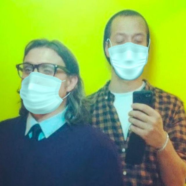 The surgical mask worn by McFly on his account Instagram @levraimcfly